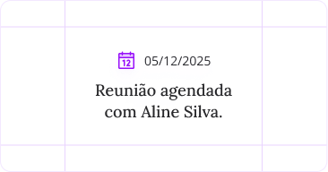 Representação visual de um agendamento feito pela Ju.